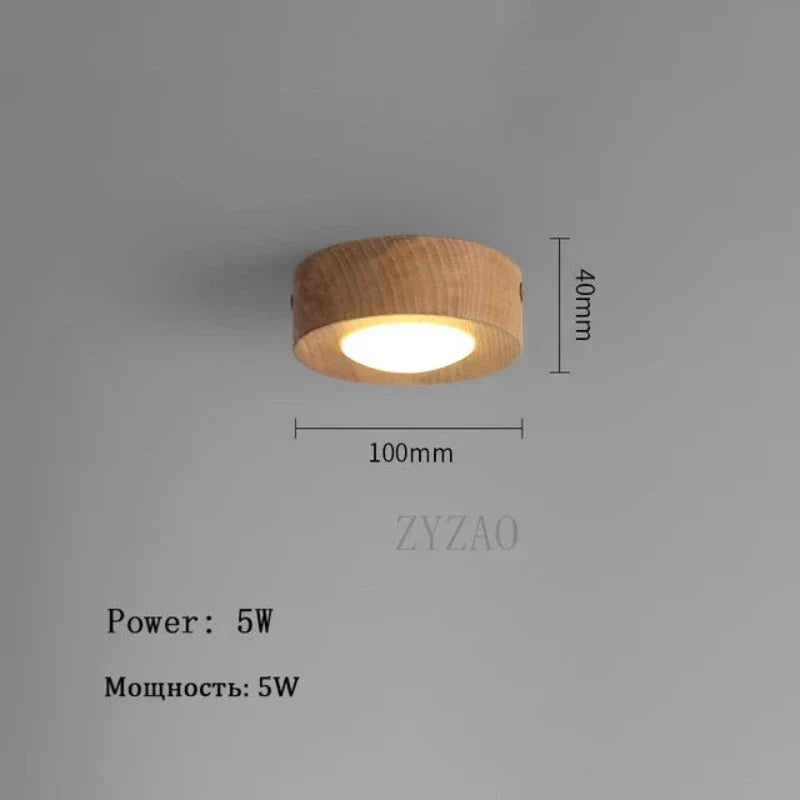 WoodAura | Lampe de loft élégante en noyer | Technologie LED | Éclairage naturel | Durable | Artisanat de haute qualité | Idéale pour salon et