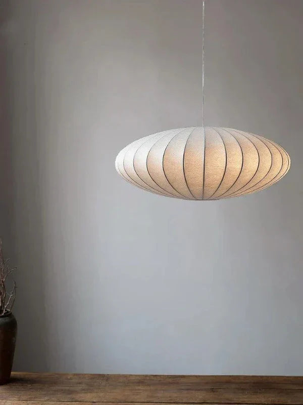 LumiSier | Couronne Suspendue en Soie Exclusive | Cristal & Soie | Pour une Atmosphère Luxueuse | Éclairage de Plafond Intérieur | Design