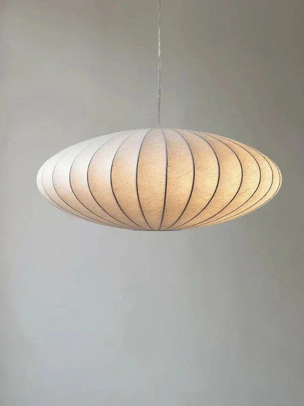LumiSier | Couronne Suspendue en Soie Exclusive | Cristal & Soie | Pour une Atmosphère Luxueuse | Éclairage de Plafond Intérieur | Design