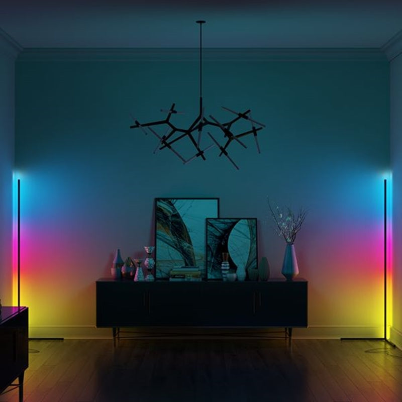 LED Corner Floor Lamp | Modern Lighting for Living Room, Bedroom, Office | Built-in LED