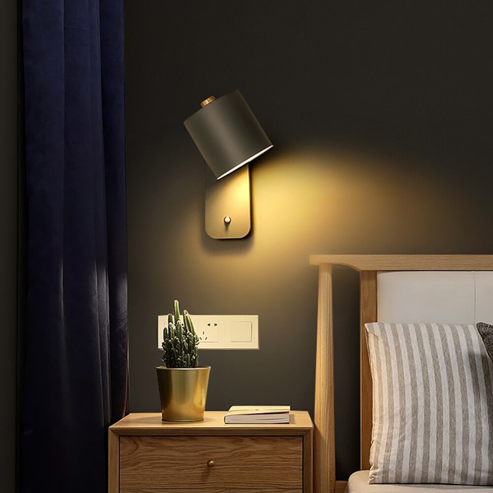 Lampe murale LED moderne | LumiLamp avec interrupteur | Installation facile | Éclairage économe en énergie | Design élégant | Disponible en plusieurs