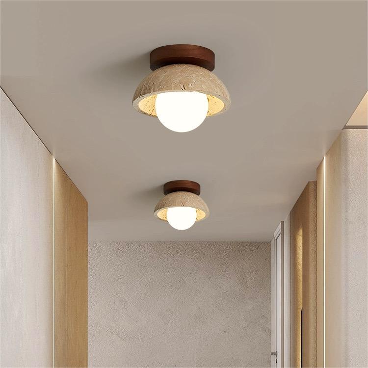 Moderne Wandleuchte | Beiges Glas | Holzrahmen | Walnussfarbe | Industrie-Stil | G9 Lichtquelle | 110V-120V | Dekorative Beleuchtung für Wohnzimmer,