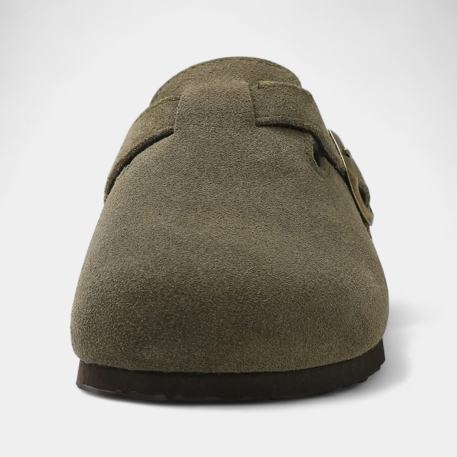 Kyle | Komfortable Wildleder Tøffel | Korkfodbed | Justerbar Spænde | Alsidig Hjemmetøffel | Diskret Design | Komfortabel Passform | Ideel til Daglig Brug | Blødt og Holdbart Materiale