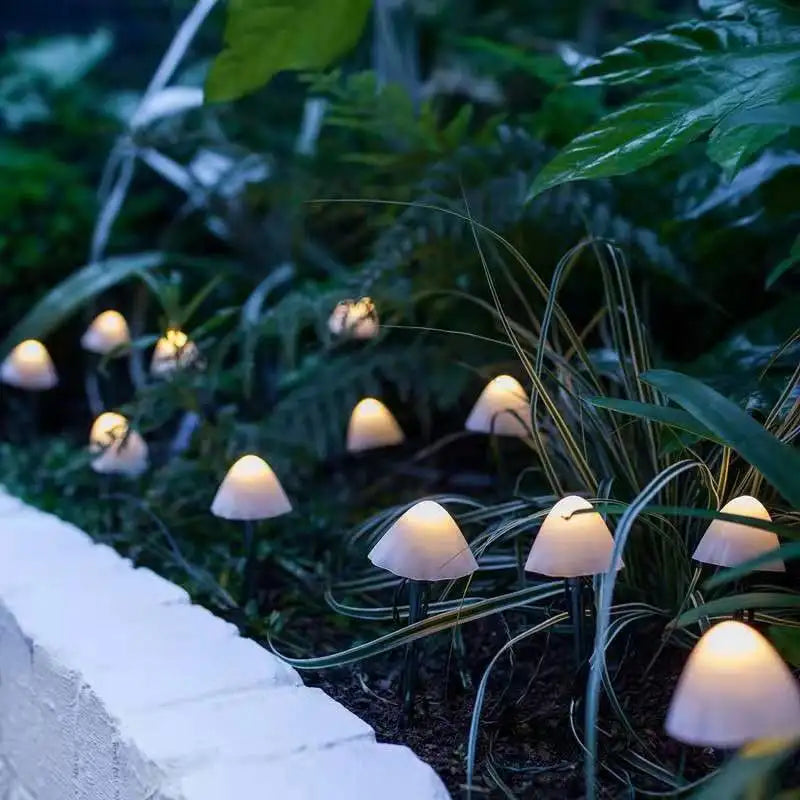 Luminoir | MysticShrooms éclairage de jardin enchanté à énergie solaire | Décoration extérieure | Guirlande LED étanche | Sans énergie ni entretien