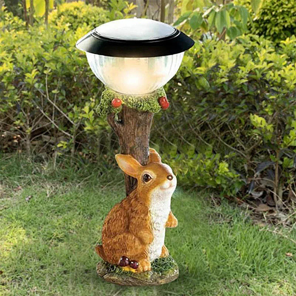 BosFakkels | Éclairage Extérieur | Figurines d'Animaux Uniques en Résine | Lampes d'Ambiance Solaires | Design Artistique Décoratif pour Jardin et