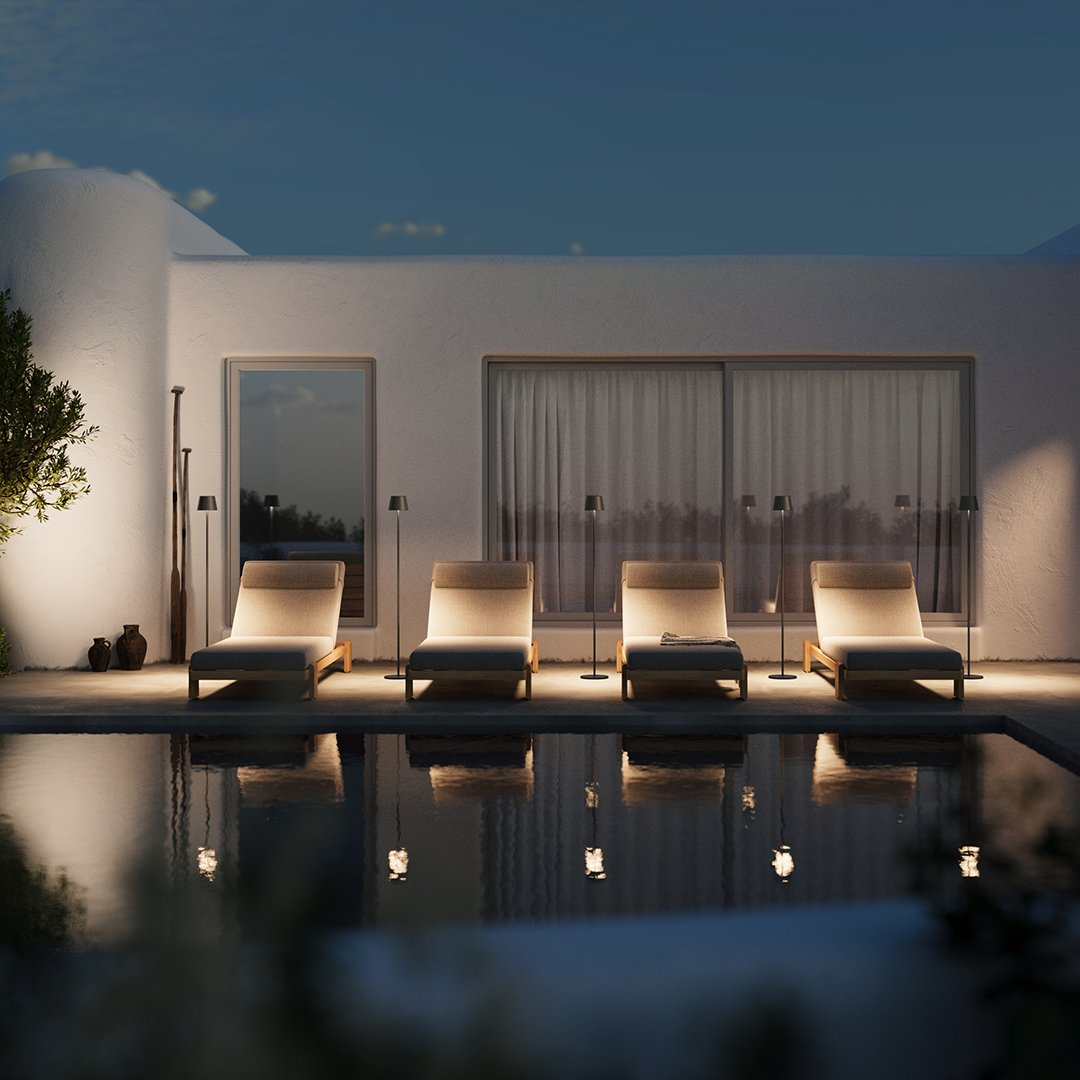 Rilano | Justierbares LED-Licht | Wiederaufladbarer Akku | 10 Stunden Betriebszeit | Stilvolles Design | Warme Farbtemperatur 2700K | Innen- und