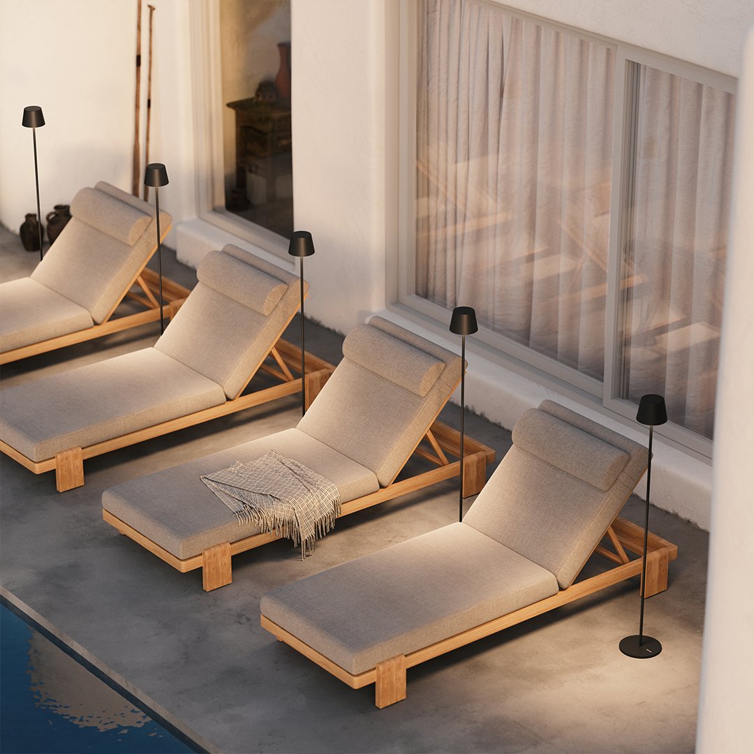 Rilano | Justierbares LED-Licht | Wiederaufladbarer Akku | 10 Stunden Betriebszeit | Stilvolles Design | Warme Farbtemperatur 2700K | Innen- und