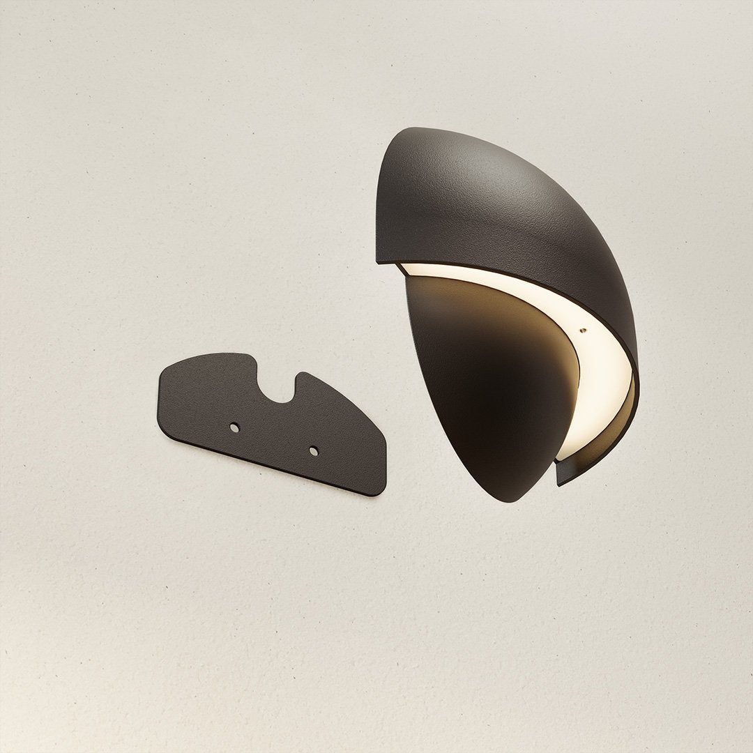 APOLLO | Mat Sort Moderne Wandleuchte | Verstellbare Lesebeleuchtung | Hochwertige