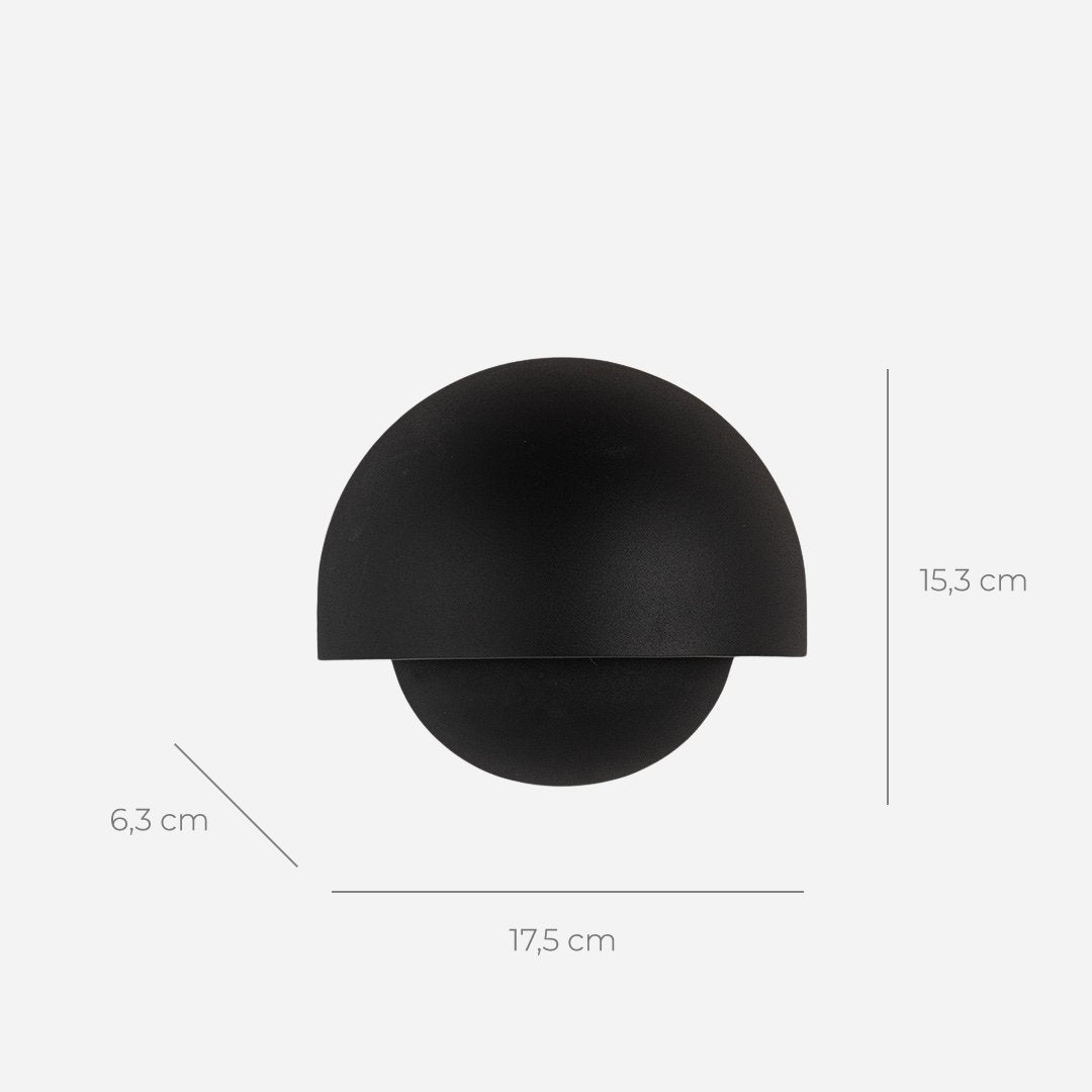 APOLLO | Mat Sort Moderne Wandleuchte | Verstellbare Lesebeleuchtung | Hochwertige