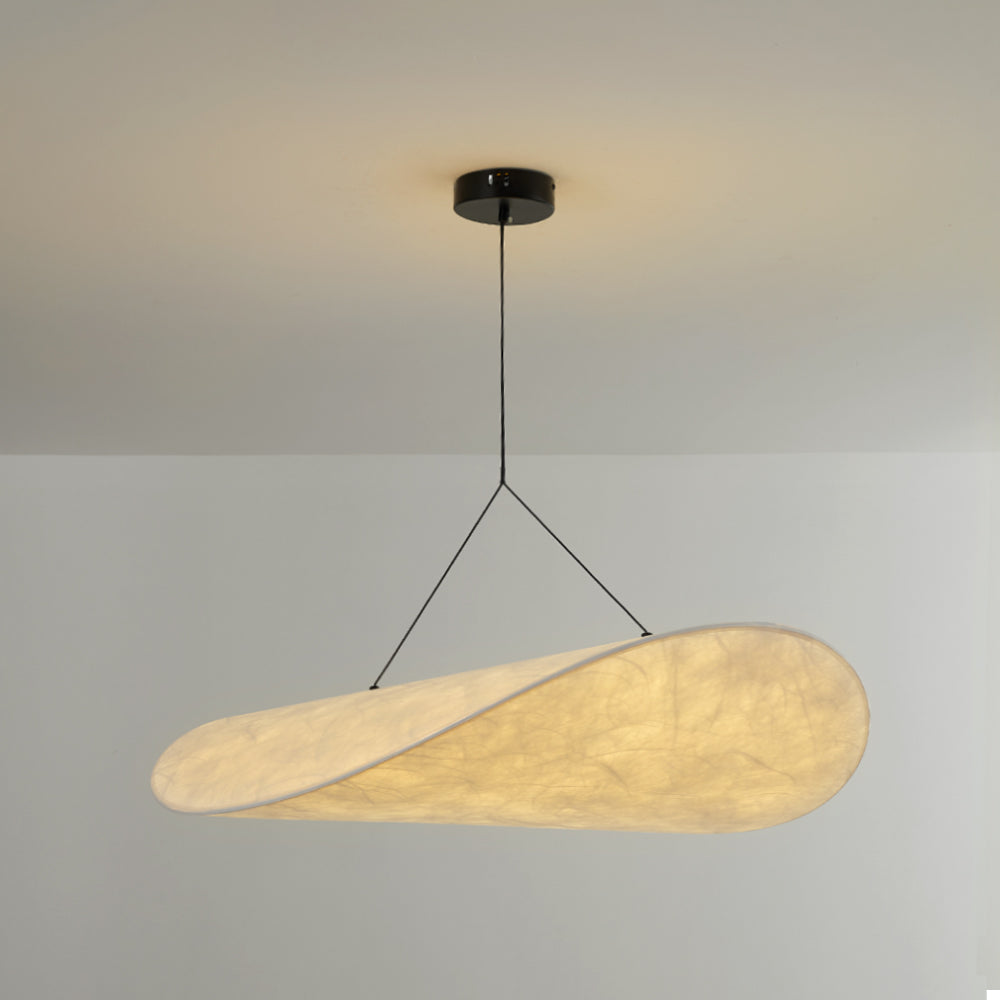 LunaLux LED-Deckenlampe | Modernes Design | Hochwertiges Metall | Weiße Kunstseide-Oberfläche | Für Schlafzimmer | Esszimmer | Wohnzimmer