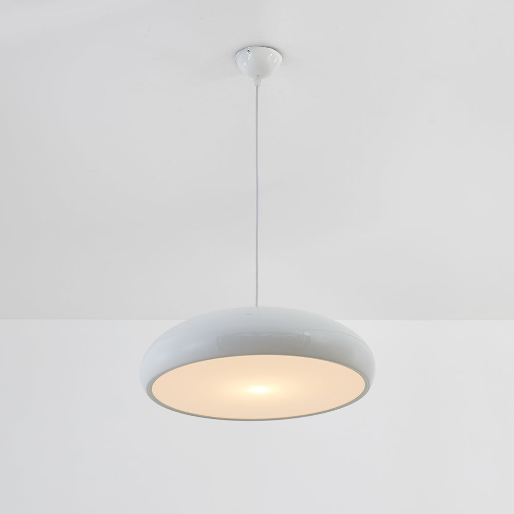 Luminoir Celestia | Moderne LED Belysning | Rund Hængelampe | Hvidmetal | Elegant Design til Soveværelse og Stue | Diameter 35/45