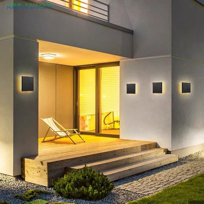 AquaShield LED | Lampe Murale Extérieure | Design Moderne Étanche | Éclairage Fonctionnel pour Jardin et Terrasse | Facile à Installer | Certifié
