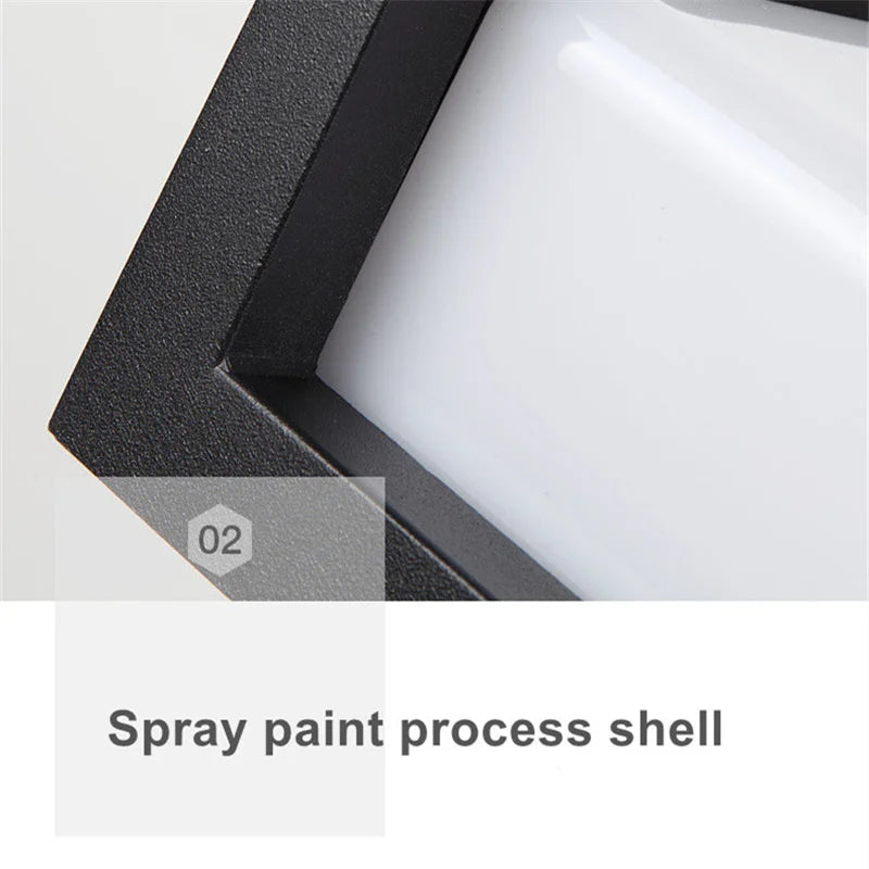 LuminAura LED | Außen Wandleuchte | Modernes Design | Wasserdicht | Aluminium | Ideal Für Garten | Fassadenbeleuchtung | 220V | 130x240