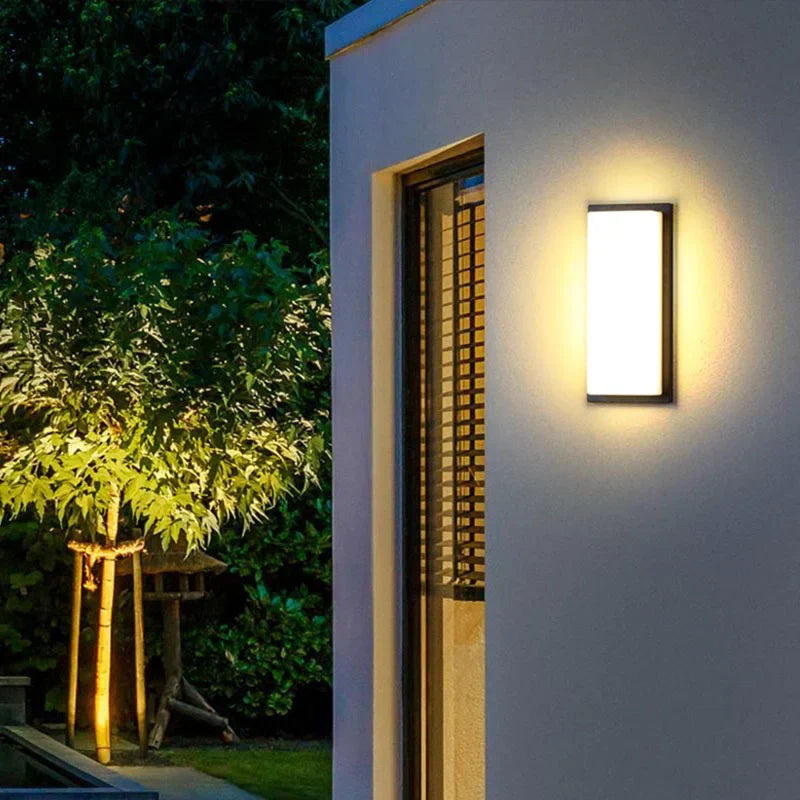 LuminAura LED | Applique Murale Extérieure | Design Moderne | Étanche | Aluminium | Idéal Pour Jardin | Éclairage de Façade | 220V | 130x240