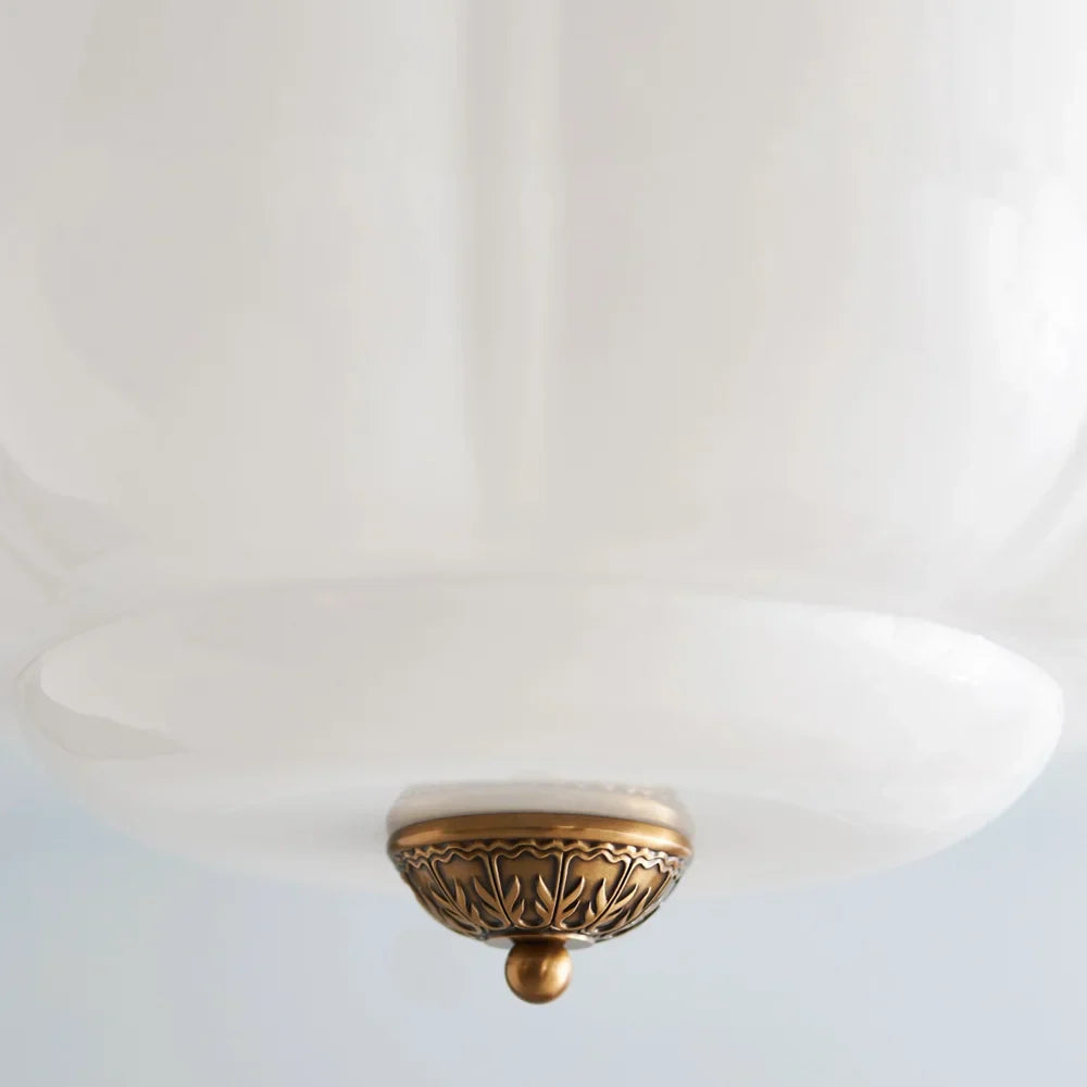 Liora Vintage | Eloise Pendel Lampe | Mælkeglas | Loftslys Design | Hjem & Indretning | Retro Stil
