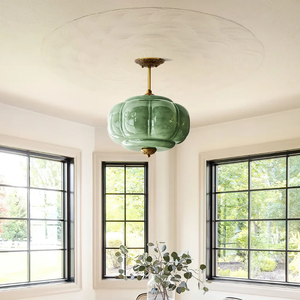 Liora Vintage | Eloise Pendel Lampe | Mælkeglas | Loftslys Design | Hjem & Indretning | Retro Stil