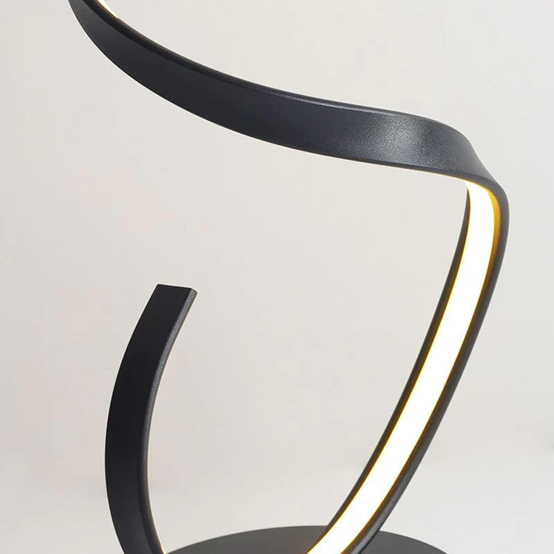 Moderne spiralförmige Alvencia Lampe | Stilvolle Beleuchtung für Wohnzimmer, Schlafzimmer und Büro | Energieeffiziente Designlampe | Langlebige