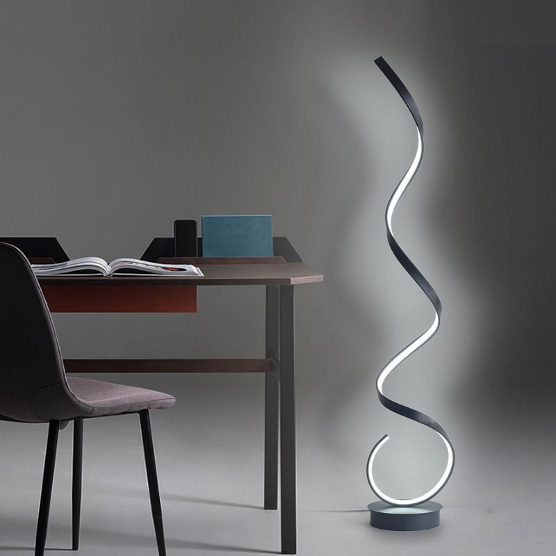 Moderne spiralförmige Alvencia Lampe | Stilvolle Beleuchtung für Wohnzimmer, Schlafzimmer und Büro | Energieeffiziente Designlampe | Langlebige