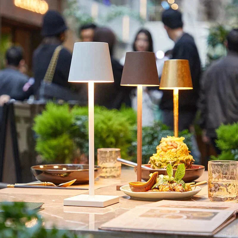 LuxoLite | Élégance i Éclairage de Table LED Sans Fil | Lampe Stylée et Rechargeable | Chaleur Atmosphérique de Haute Qualité | Parfait Pour Toute