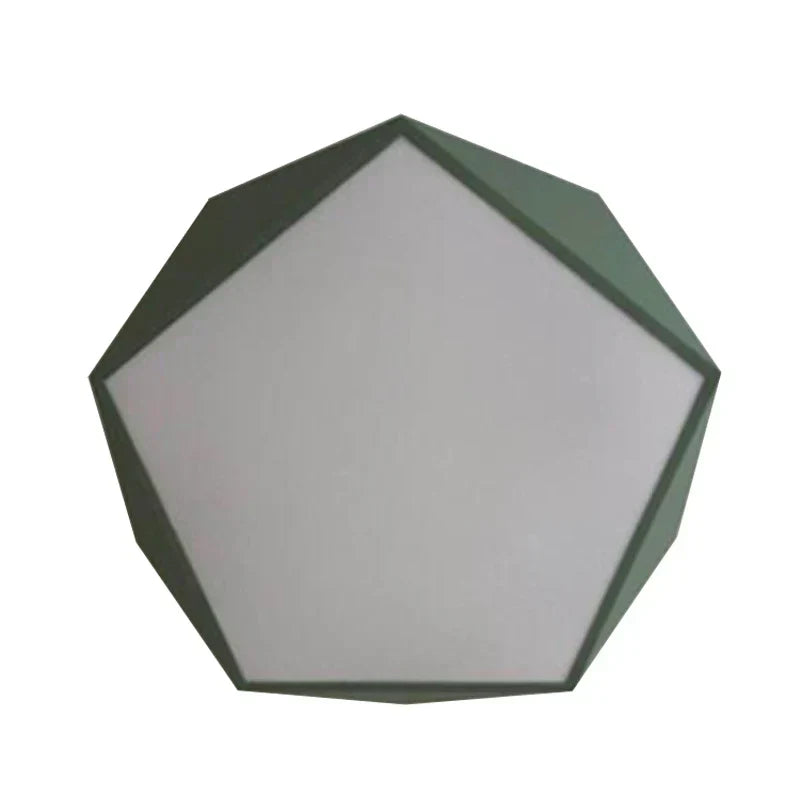 LuminaPolygon Loftbelysning | Moderne Femkantet LED | Nutidigt Design | Jern og Akryl | 220V