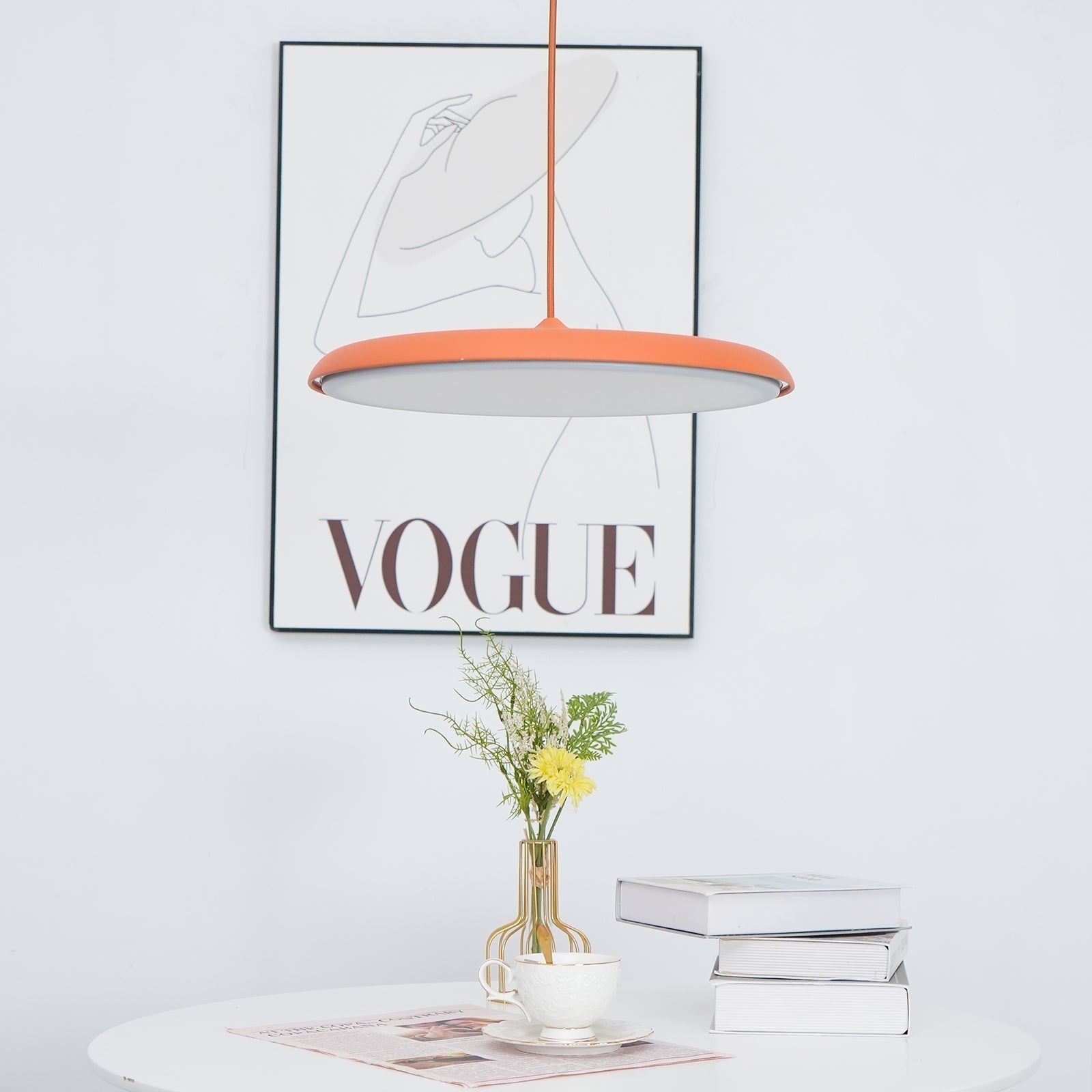 CookieLume | Pendellampe Metal Akryl | Moderne Design | Varm Hvid | E27 LED Inkluderet | Energieffektiv | UL CE CCC SAA Certificeret Belysning | Spisestue Køkken Stue