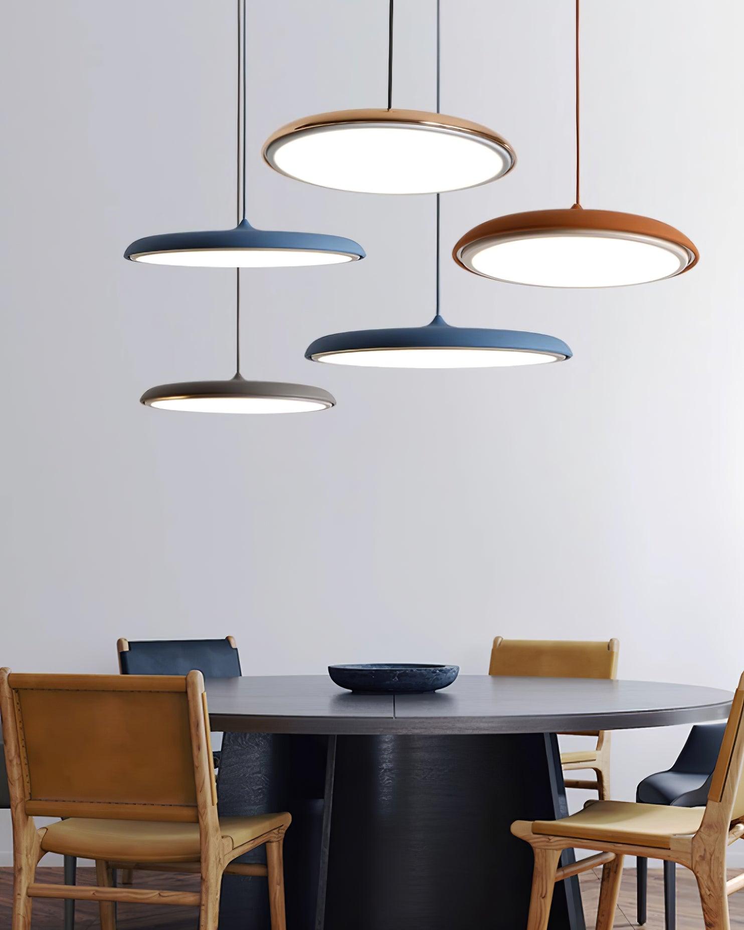 CookieLume | Pendellampe Metal Akryl | Moderne Design | Varm Hvid | E27 LED Inkluderet | Energieffektiv | UL CE CCC SAA Certificeret Belysning | Spisestue Køkken Stue