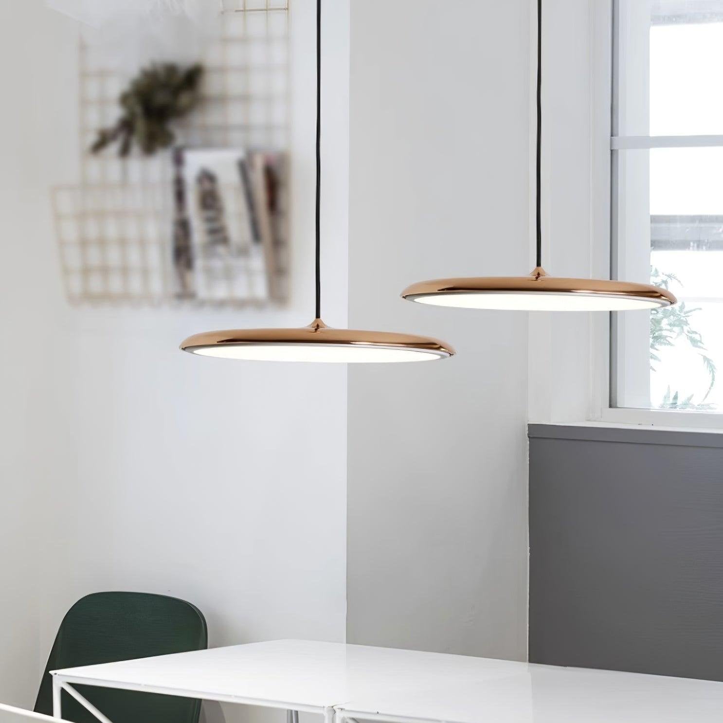CookieLume | Pendellampe Metal Akryl | Moderne Design | Varm Hvid | E27 LED Inkluderet | Energieffektiv | UL CE CCC SAA Certificeret Belysning | Spisestue Køkken Stue
