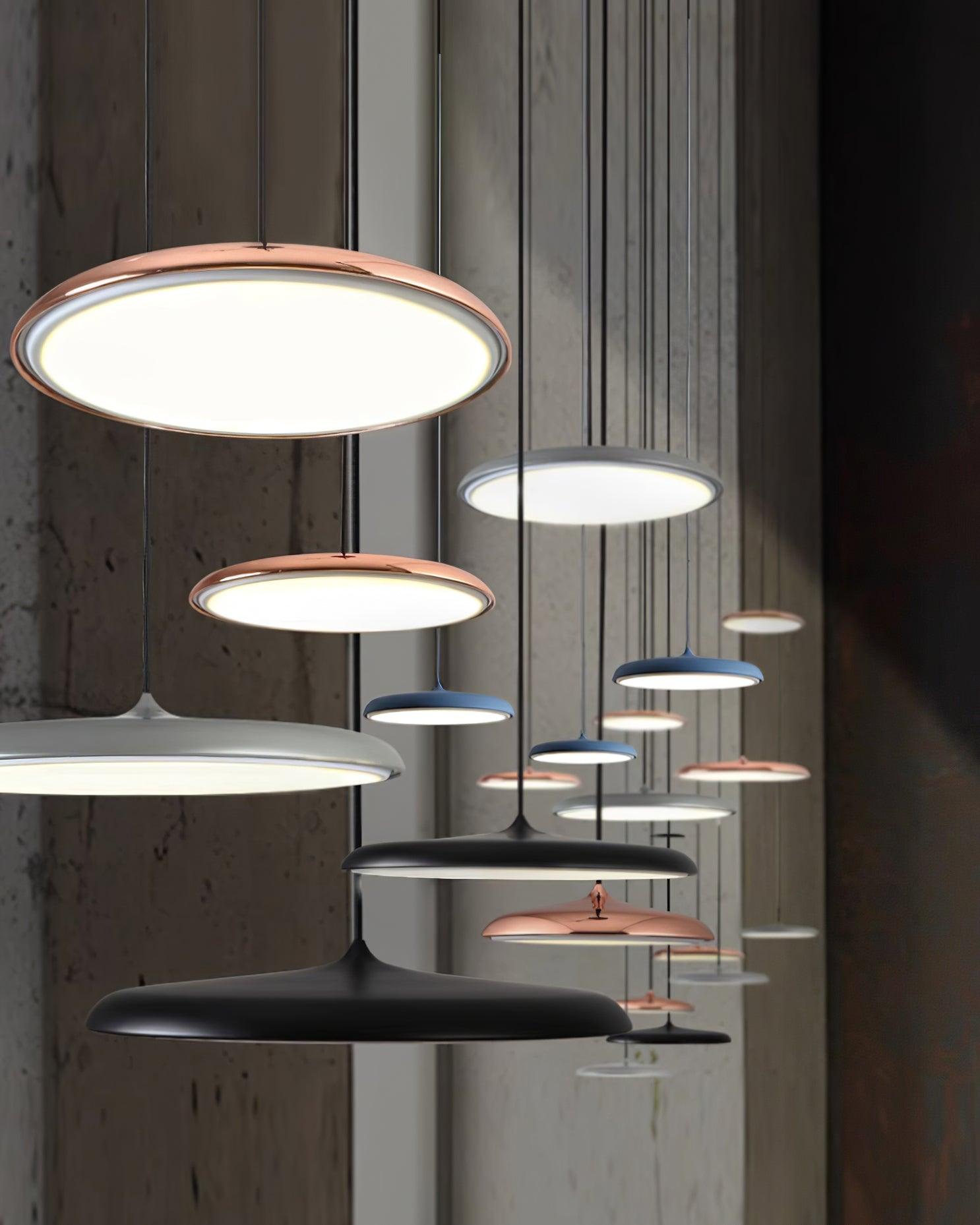 CookieLume | Pendellampe Metal Akryl | Moderne Design | Varm Hvid | E27 LED Inkluderet | Energieffektiv | UL CE CCC SAA Certificeret Belysning | Spisestue Køkken Stue