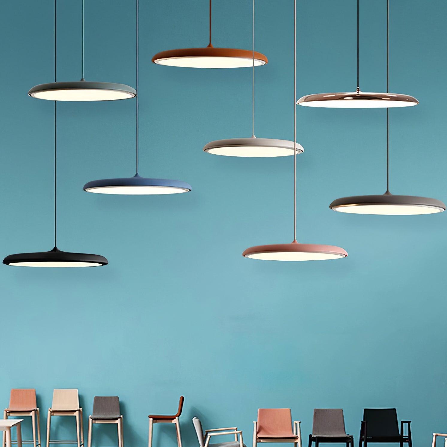 CookieLume | Pendellampe Metal Akryl | Moderne Design | Varm Hvid | E27 LED Inkluderet | Energieffektiv | UL CE CCC SAA Certificeret Belysning | Spisestue Køkken Stue