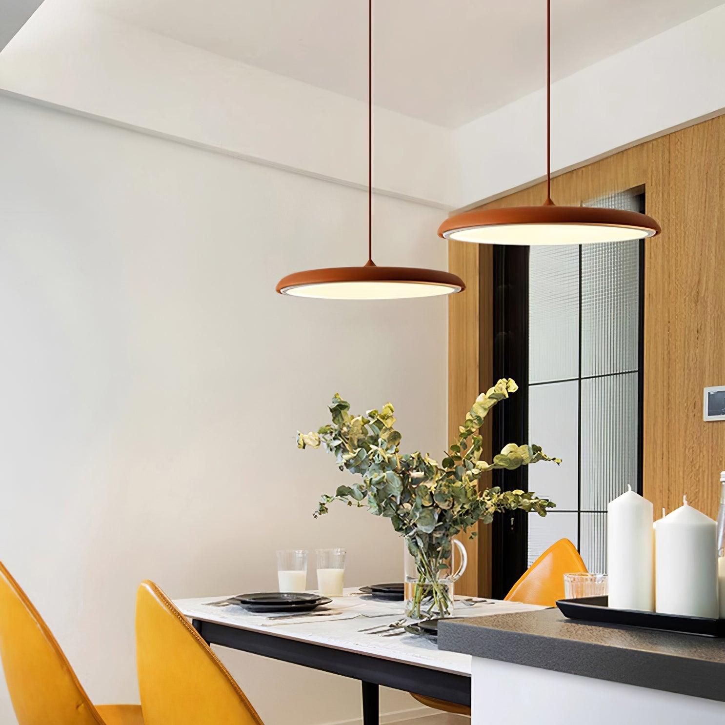 CookieLume | Pendellampe Metal Akryl | Moderne Design | Varm Hvid | E27 LED Inkluderet | Energieffektiv | UL CE CCC SAA Certificeret Belysning | Spisestue Køkken Stue