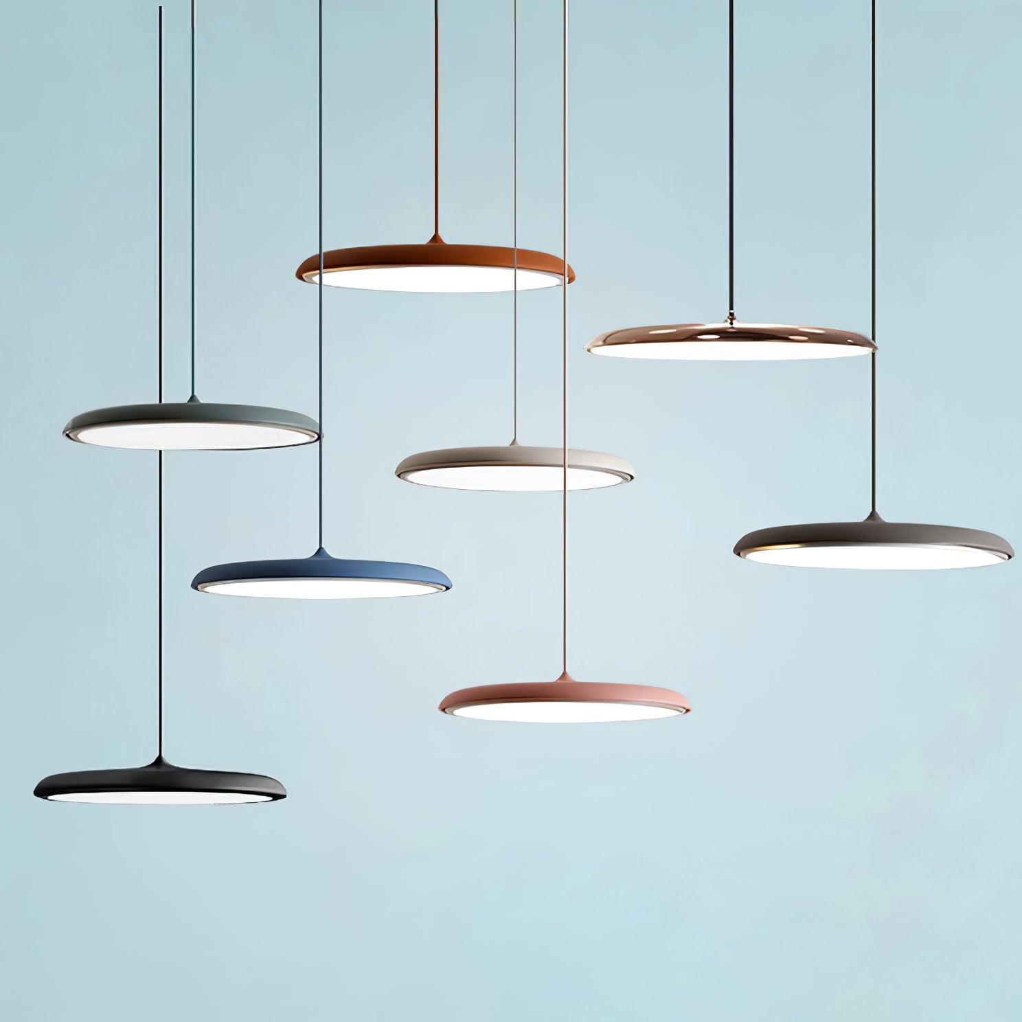 CookieLume | Pendellampe Metal Akryl | Moderne Design | Varm Hvid | E27 LED Inkluderet | Energieffektiv | UL CE CCC SAA Certificeret Belysning | Spisestue Køkken Stue