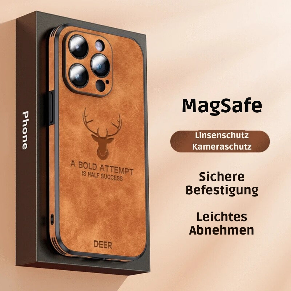 Læderetui til iPhone | Stilrent Design | Stødsikker Beskyttelse | Høj Kvalitet | Tilpasset Pasform | Fås i Flere Farver | Let og Slankt design | Stilfuldt Cover