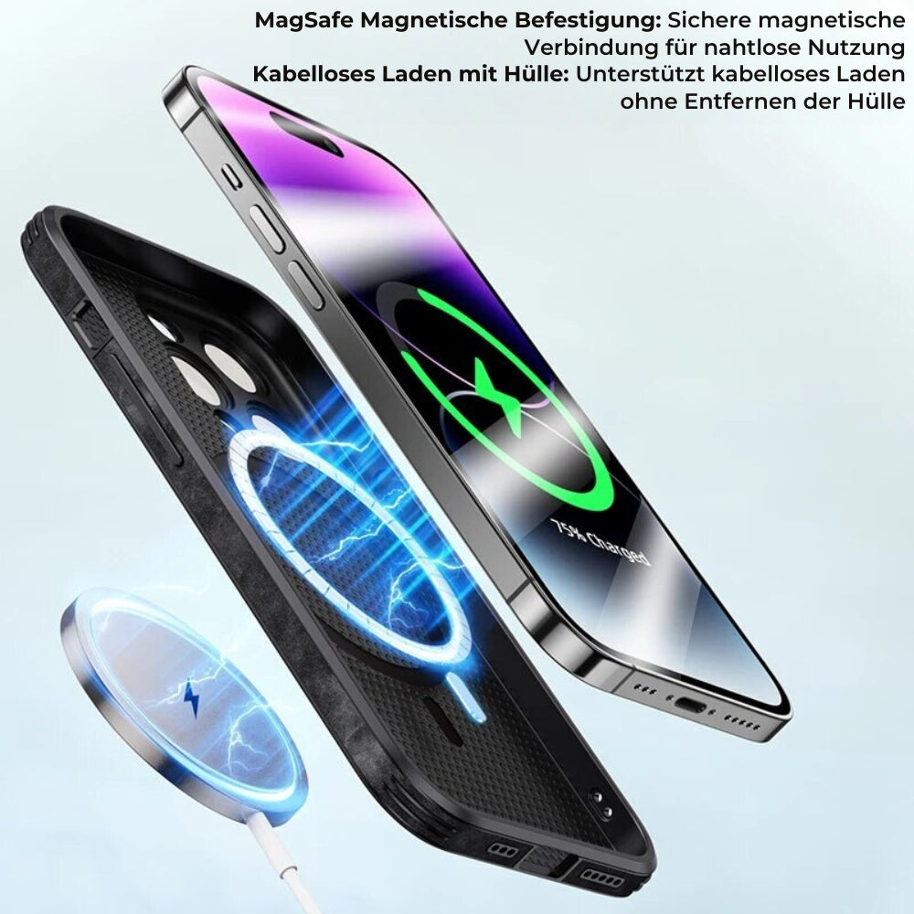 Læderetui til iPhone | Stilrent Design | Stødsikker Beskyttelse | Høj Kvalitet | Tilpasset Pasform | Fås i Flere Farver | Let og Slankt design | Stilfuldt Cover
