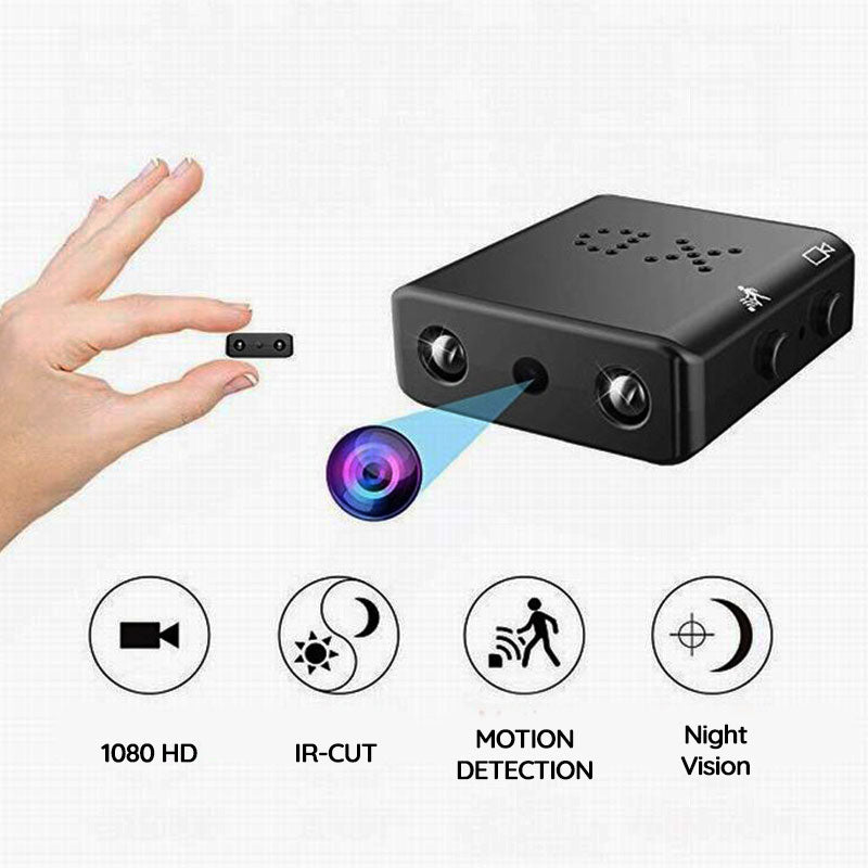 Diskret HD-kamera med WiFi | Nattesyn | 1080P opløsning | Bevægelsesdetektion | Vidvinkellins | Flere brugsmuligheder