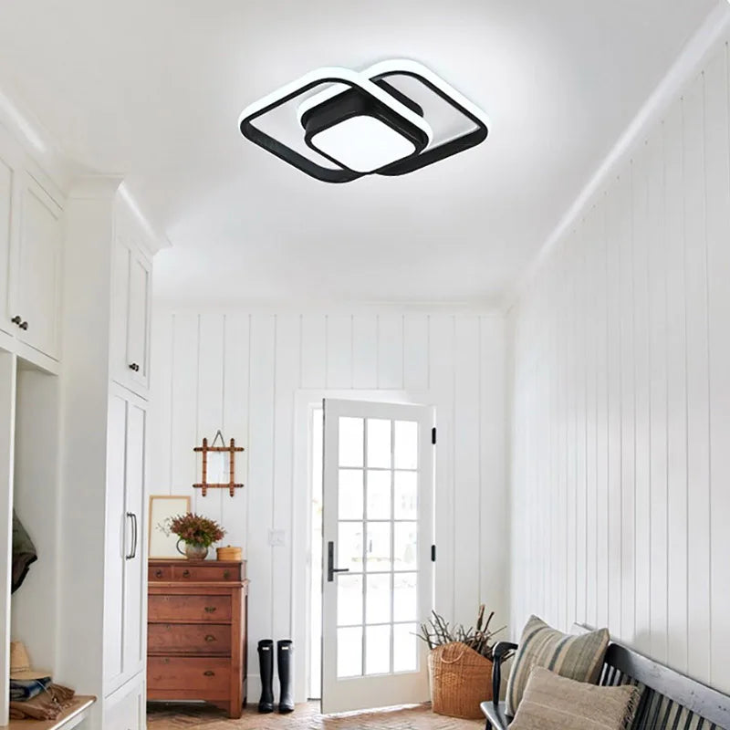 LunaLicht | Moderne Loftlampe | LED-Licht | Platzsparendes Design | Für Schlafzimmer, Balkon oder Flur | Einfache Installation | Eisenmaterial