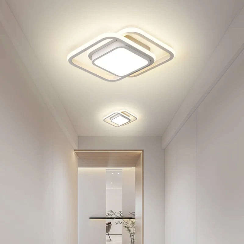 LunaLicht | Moderne Loftlampe | LED-Licht | Platzsparendes Design | Für Schlafzimmer, Balkon oder Flur | Einfache Installation | Eisenmaterial