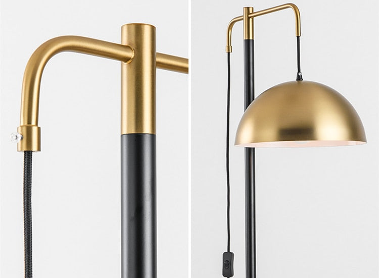 Modern Avorena | Golvlampa med marmorfot | Minimalistisk design | Effektiv belysning | Robust konstruktionsmaterial | Perfekt för vardagsrum, sovrum eller arbetsplats | Hög kvalitet