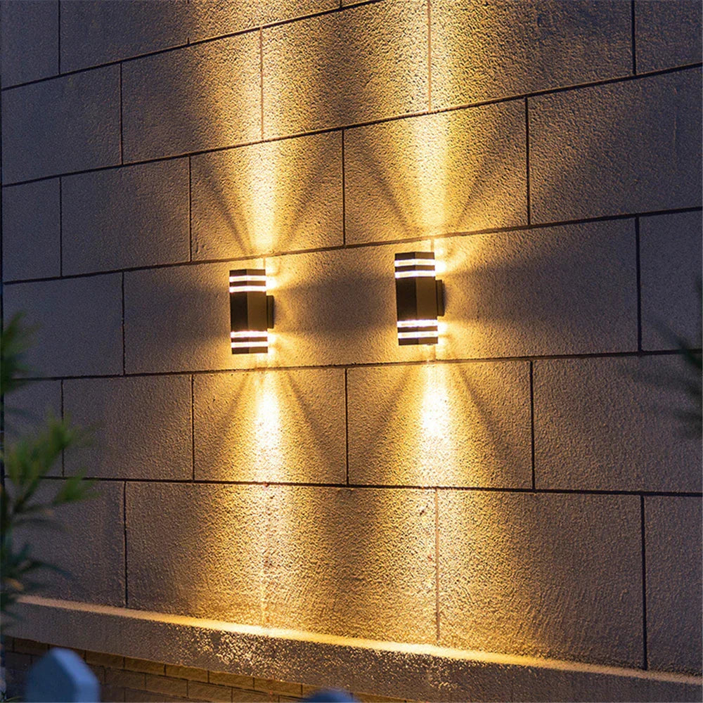 LuminaRain | Wasserdichte LED-Wandleuchte für den Außenbereich | Moderne 6W & 12W Beleuchtung | Langlebiges Aluminium | Perfekt für Garten und