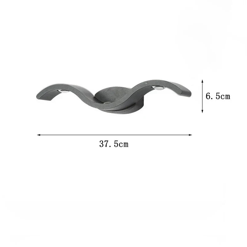 Luminara LED Wandleuchte | Moderner Stilvolle Verschönerung für Innenräume | Einfache Installation | 37,5cm x 6,5cm | 220V, 110V | Material aus