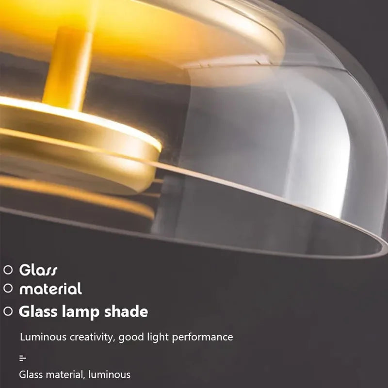 Lampa wisząca LED CityLuxe | Nowoczesny design | Regulowana wysokość | Energooszczędne oświetlenie | Metal i szkło | 90-240 V | Nadaje się do salonu,