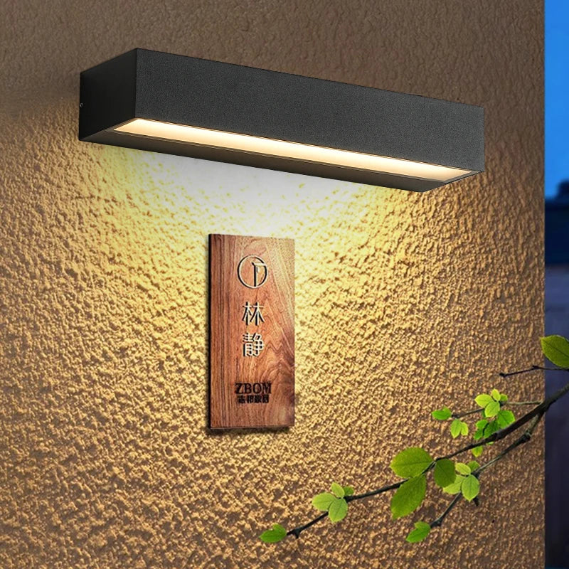 LumiWall | Lampe LED extérieure moderne | Design élégant | Étanche IP65 | Options 12W/18W/30W | Éclairage efficace | Convient pour véranda ou jardin