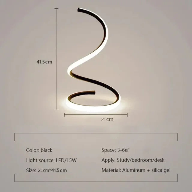 LumiFlex | Lampe à bord LED | Col flexible | Design moderne | Économe en énergie | Hauteur réglable | Parfait pour la lecture et le travail