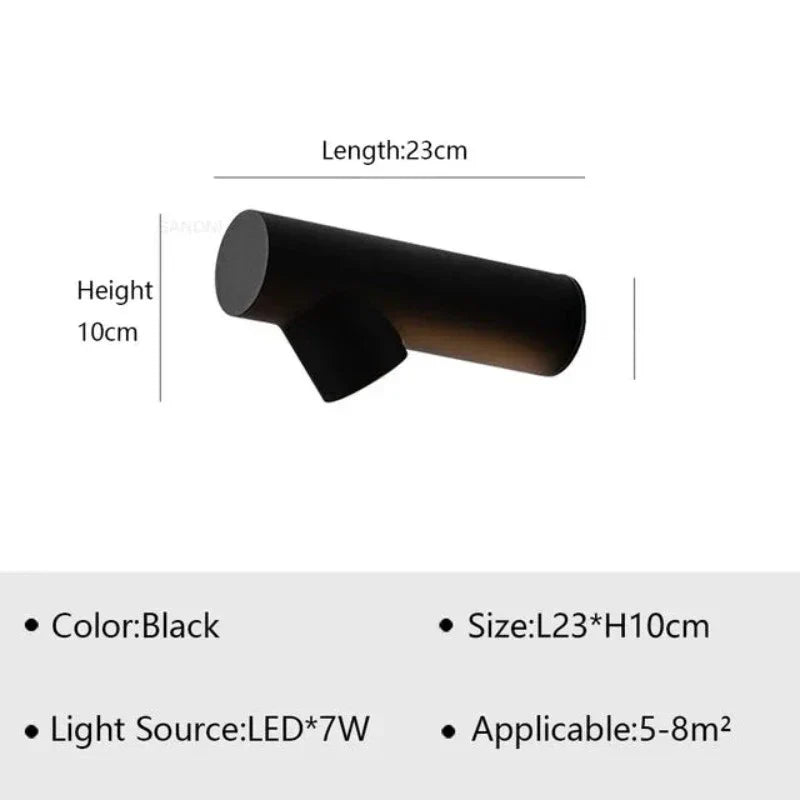 LumiVista | Nowoczesna zewnętrzna oprawa ścienna LED | Energooszczędna | Trwała konstrukcja | Zaawansowane oświetlenie | Idealna na tarasy, ścieżki i