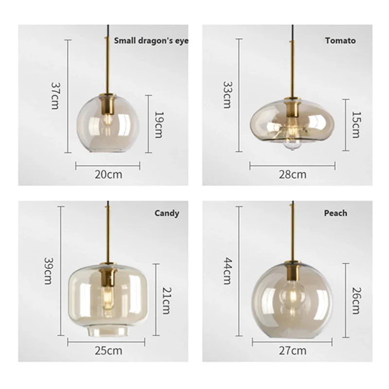 Suspension en verre design nordique | Minimalisme scandinave | Éclairage atmosphérique | Qualité durable | Douille E27 | Verre et métal | Décoration