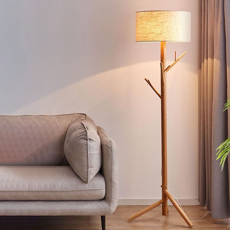 Mirenzo | Stehlampe mit Holzdesign | Moderne Eleganz und natürlicher Charme | Stilvolle Beleuchtung für Wohnzimmer, Schlafzimmer oder Büro