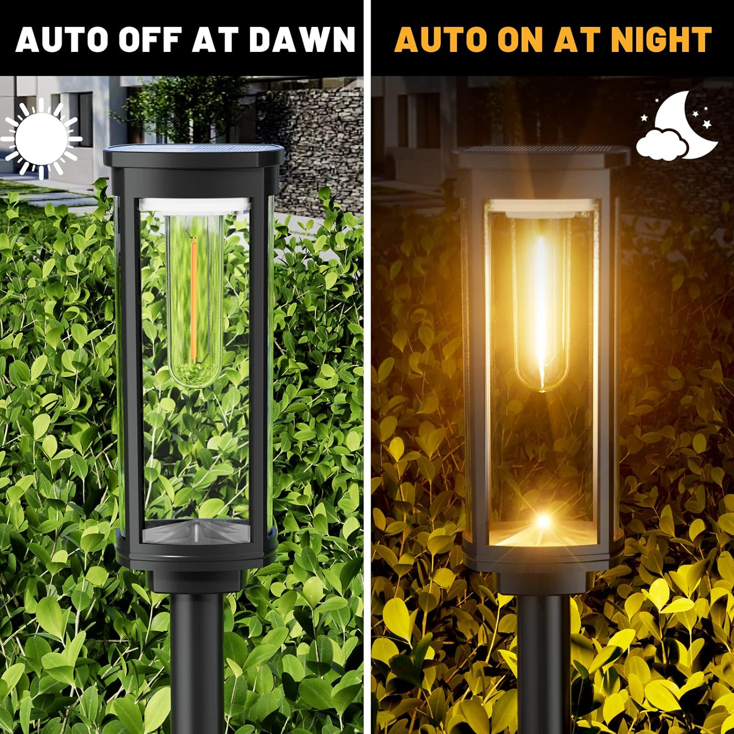 Udendørs Solcelle Lanterner | LED Belysning | Miljøvenlig Have Dekoration | Solenergi | Klassisk & Moderne Design | Plast & Aluminium | Perfekt til Terrasse & Stier