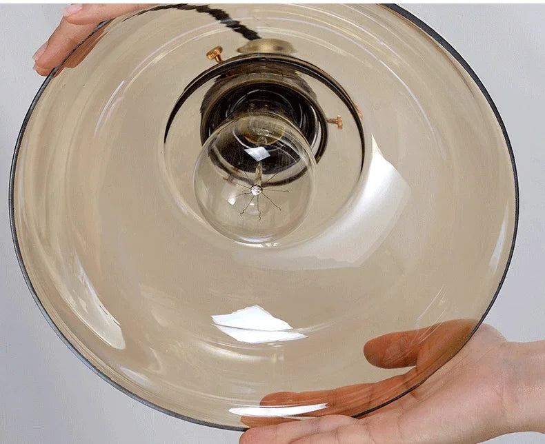 LichtAura | Design Scandinave | Hauteur Réglable | Lampe en Verre Classique | Éclairage Plafonnier | Durable et Durable | Élégance Intemporelle