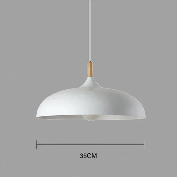 Skandinavisk | Moderne NordicLight Loftlampe | LED E27 | Eiche und Eisen | Verstellbare Länge 100 cm | Warmweiß | Kaltweiß | AC110V-220V
