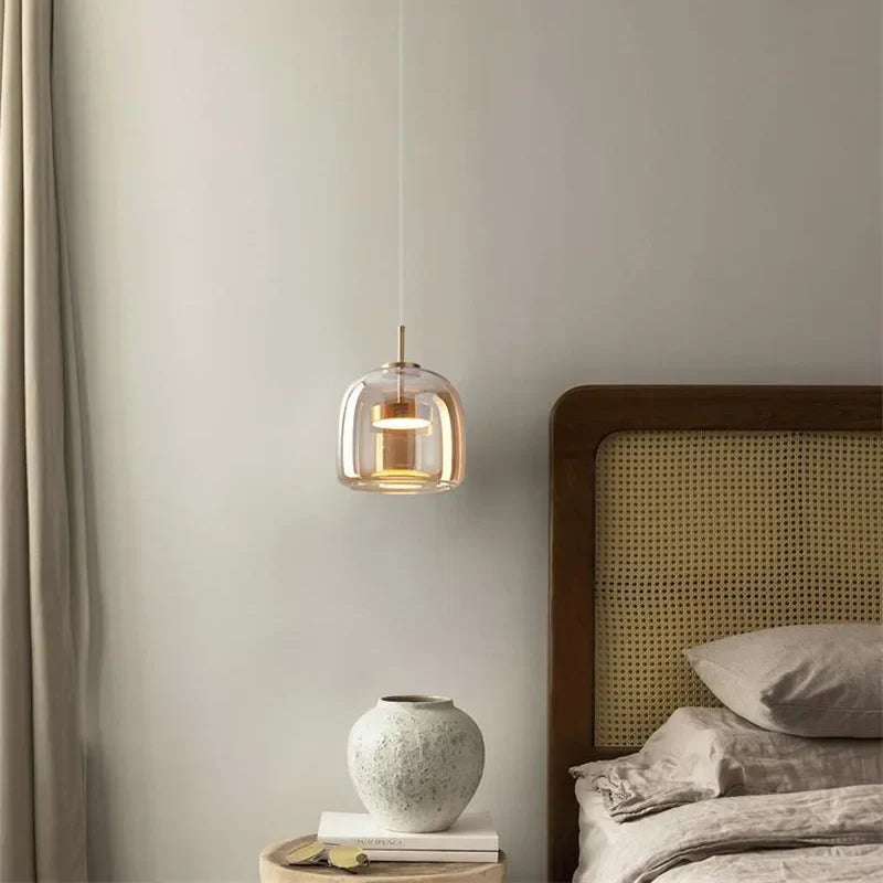 Luminoir | Elegancka szklana lampa wisząca | Nowoczesny design | Przyjemne ciepło | Trwała jakość | Idealna do salonu lub jadalni | Dostępna w