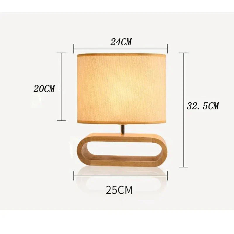 ScandiGlow | Élégante lampe de table en bois naturel | Design scandinave fait main | Éclairage